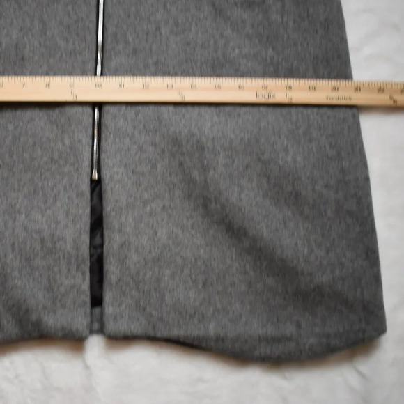 Asilio Coat Midi Colorblock Sz S Wool Preppy Academia Minimalist Neutral - Picture 14 of 16